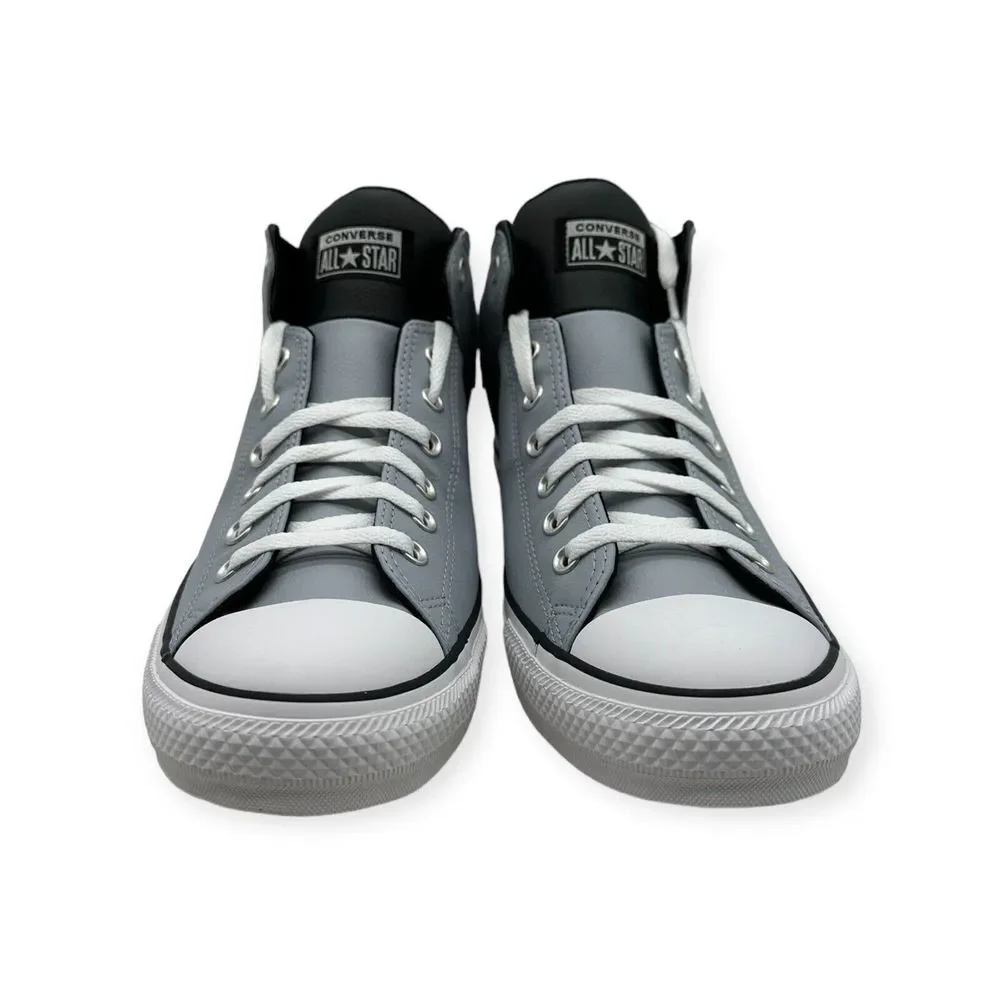 Men's Converse Chuck Taylor High Street Mid Gray White Shoes A04575C Size 12 NEW
